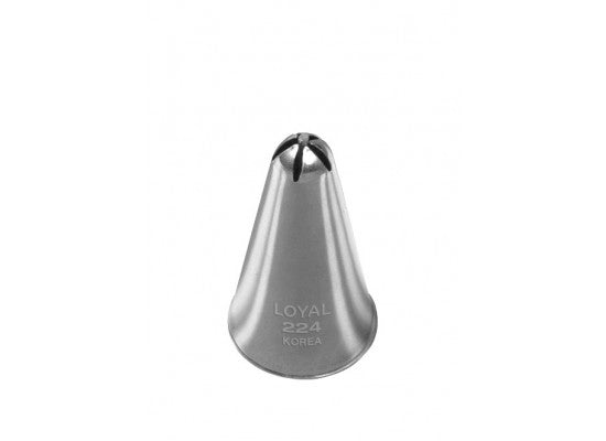 LOYAL Piping Tip No. 224 Drop Flower Stainless Steel