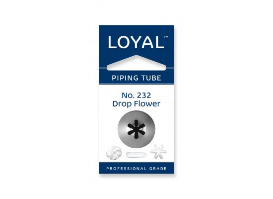 LOYAL Piping Tip No. 232 Drop Flower Stainless Steel