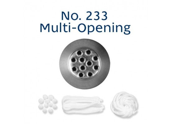 LOYAL Piping Tip No. 233 Multi Opening Stainless Steel