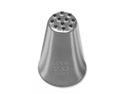 LOYAL Piping Tip No. 233 Multi Opening Stainless Steel