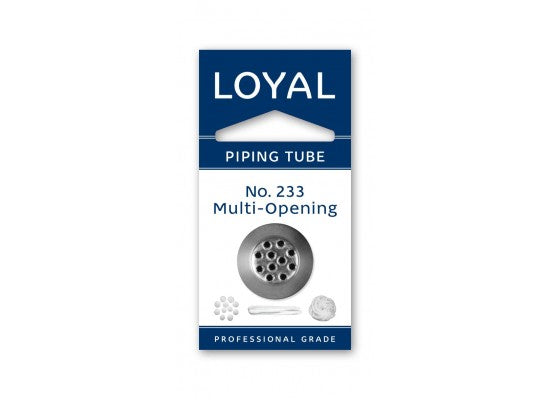 LOYAL Piping Tip No. 233 Multi Opening Stainless Steel