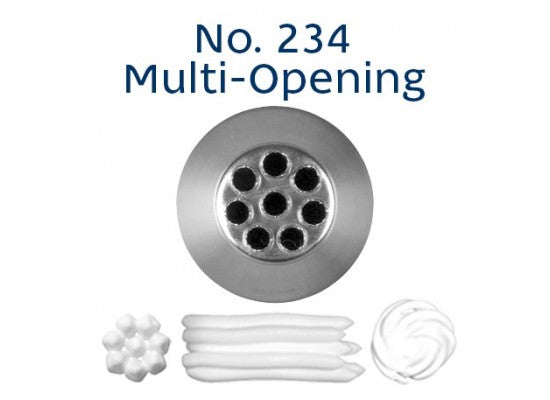 LOYAL Piping Tip No. 234 Multi Opening Stainless Steel
