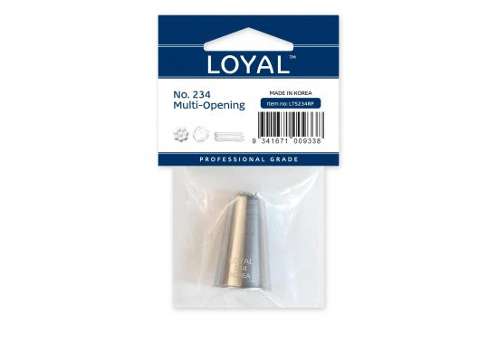 LOYAL Piping Tip No. 234 Multi Opening Stainless Steel