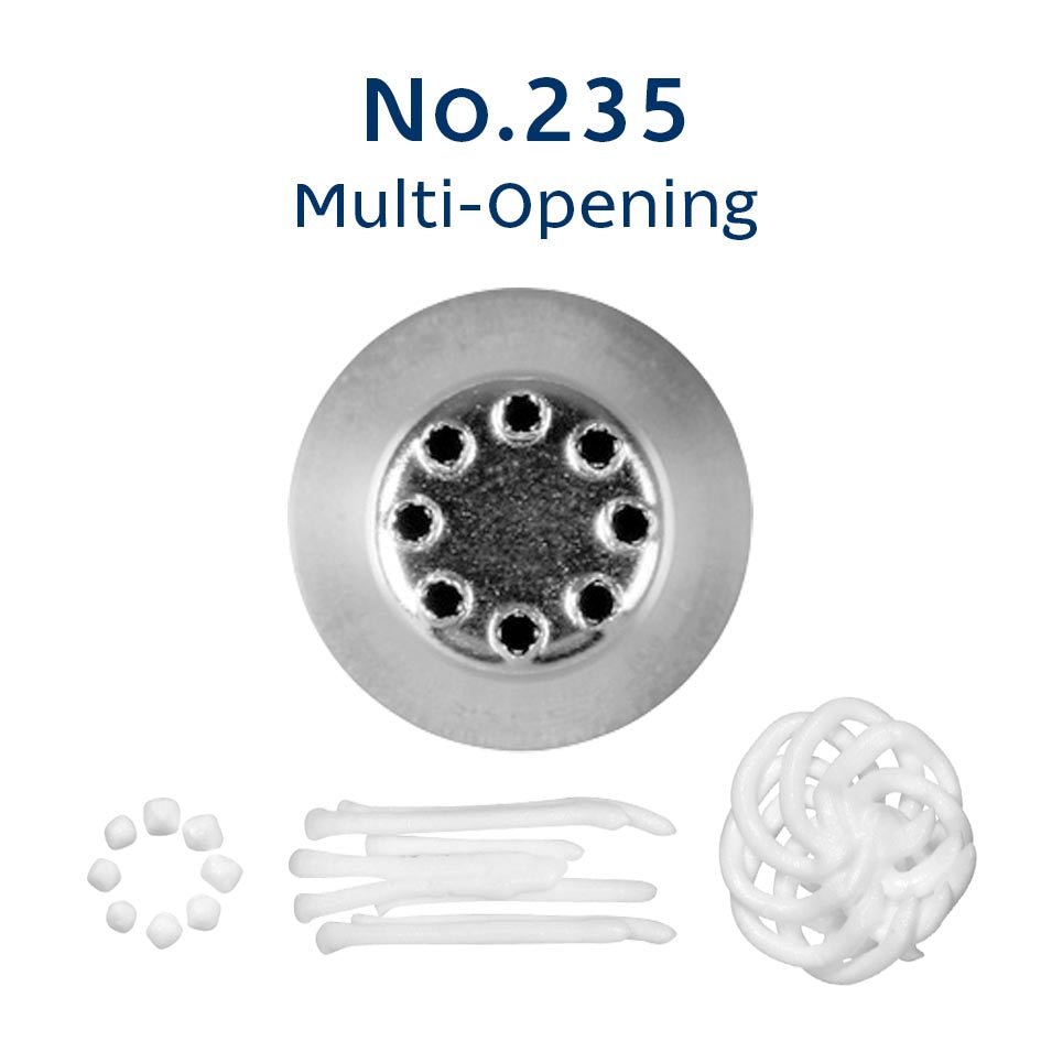 LOYAL Piping Tip No. 235 Multi Opening Stainless Steel