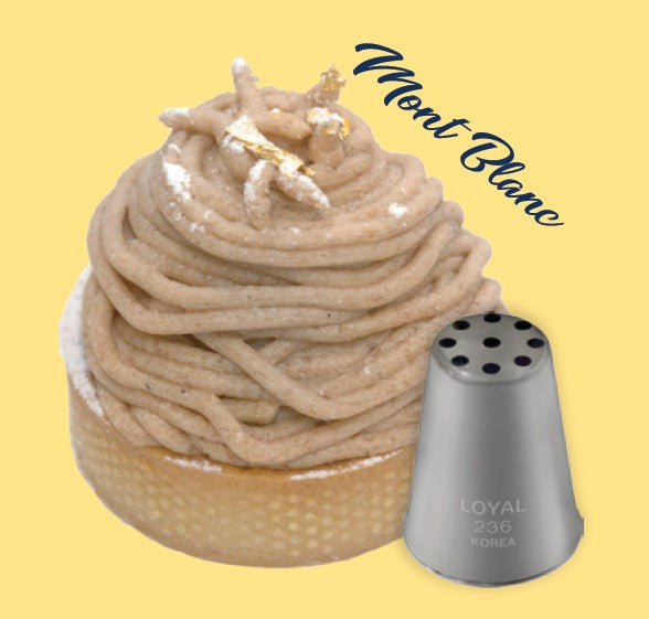 LOYAL Piping Tip No. 236 Multi Opening Mont Blanc Stainless Steel