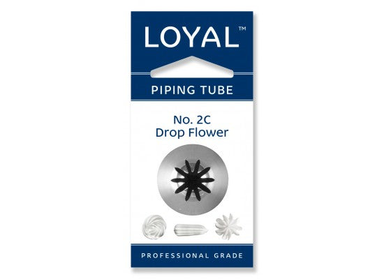 LOYAL Piping Tip No. 2C Drop Flower Stainless Steel