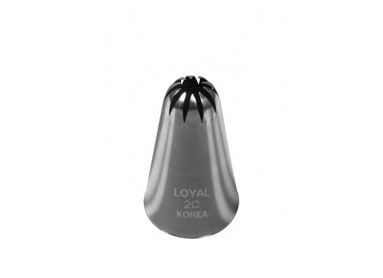 LOYAL Piping Tip No. 2C Drop Flower Stainless Steel