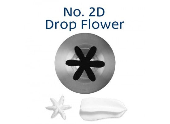LOYAL Piping Tip No. 2D Drop Flower Stainless Steel