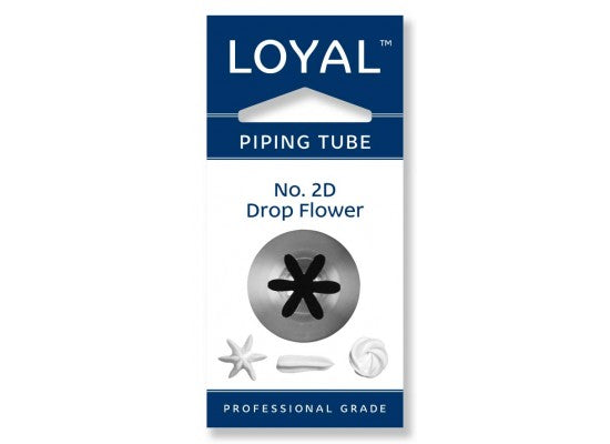 LOYAL Piping Tip No. 2D Drop Flower Stainless Steel