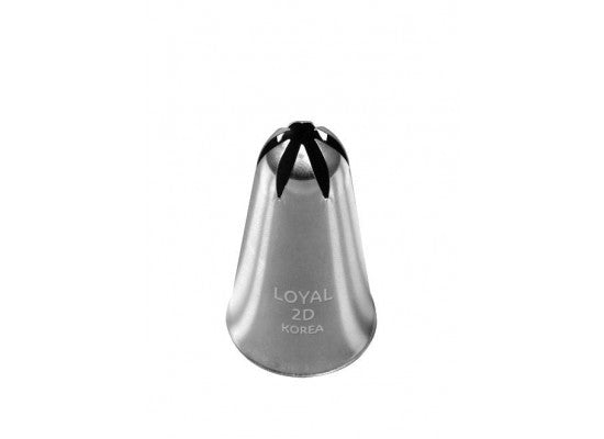 LOYAL Piping Tip No. 2D Drop Flower Stainless Steel