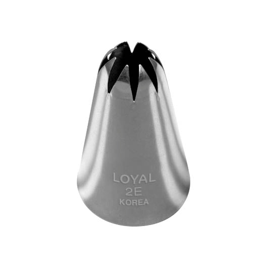 LOYAL Piping Tip No. 2E Drop Flower Stainless Steel