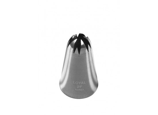 LOYAL Piping Tip No. 2F Drop Flower Stainless Steel
