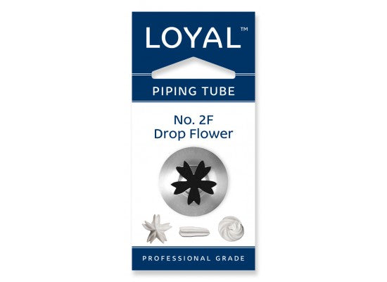 LOYAL Piping Tip No. 2F Drop Flower Stainless Steel