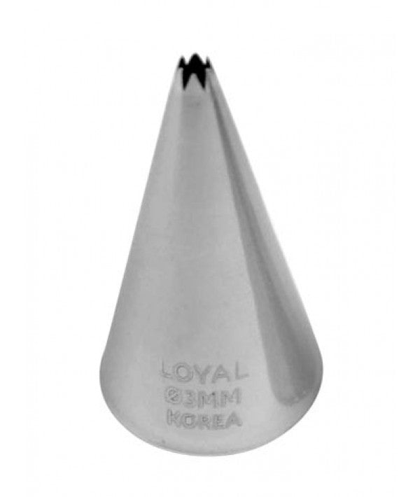 LOYAL Star Pastry Tube No. 3 Stainless Steel