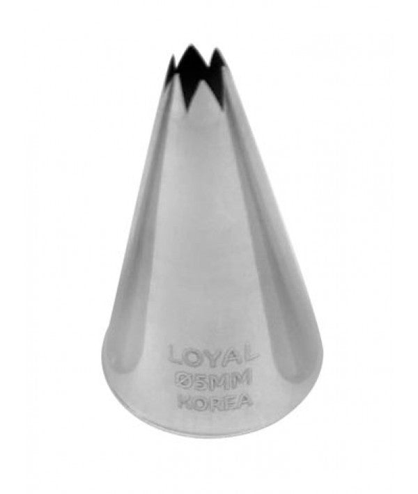 LOYAL Star Pastry Tube No. 5 Stainless Steel
