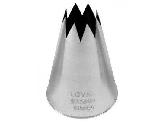 LOYAL Star Pastry Tube No. 15 Stainless Steel