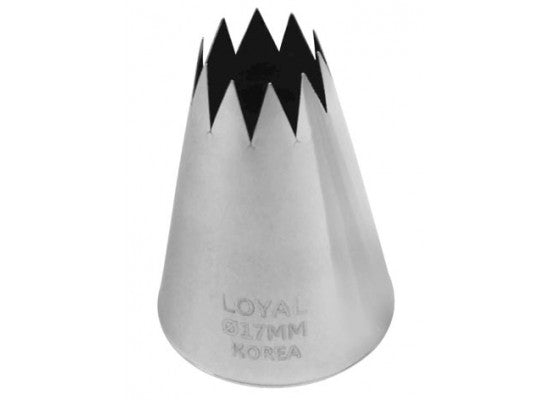 LOYAL Star Pastry Tube No. 17 Stainless Steel