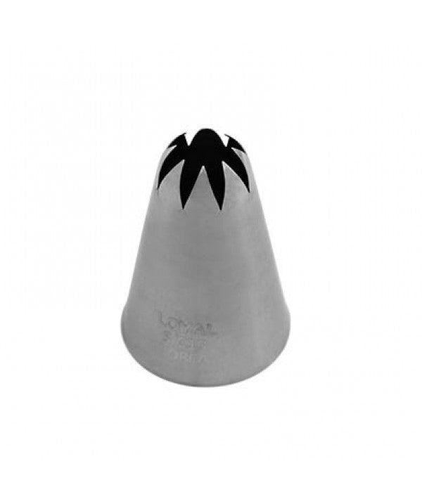 LOYAL Closed Star Pastry Tube No. 10 Stainless Steel