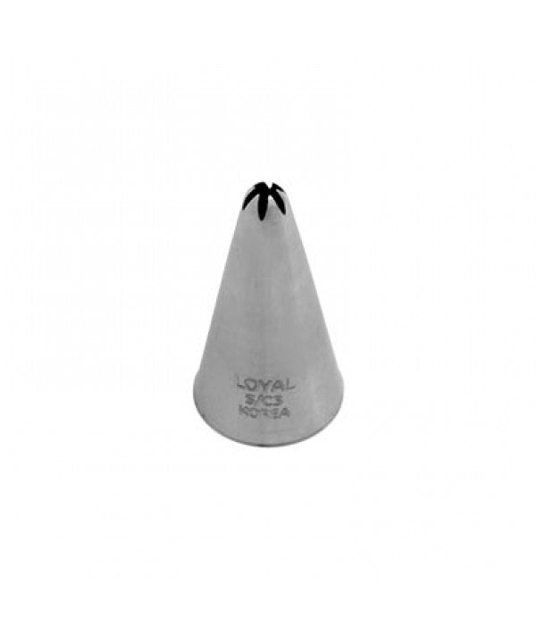 LOYAL Closed Star Pastry Tube No. 3 Stainless Steel