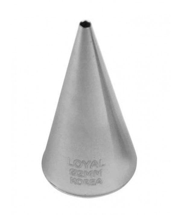 LOYAL Plain Pastry Tube No. 2 Stainless Steel