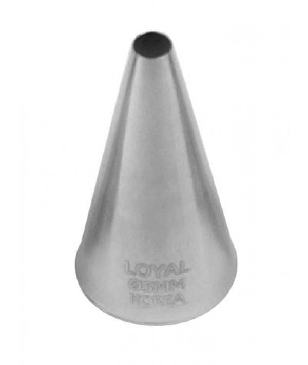 LOYAL Plain Pastry Tube No. 5 Stainless Steel