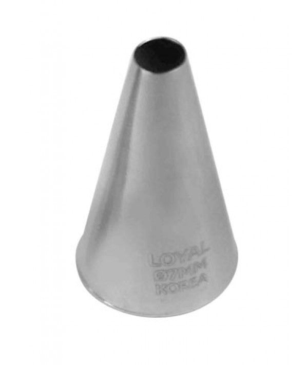 LOYAL Plain Pastry Tube No. 7 Stainless Steel