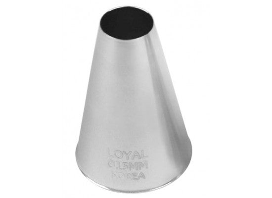 LOYAL Plain Pastry Tube No. 15 Stainless Steel