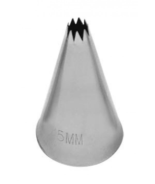 LOYAL French Star Pastry Tube No. 5 Stainless Steel