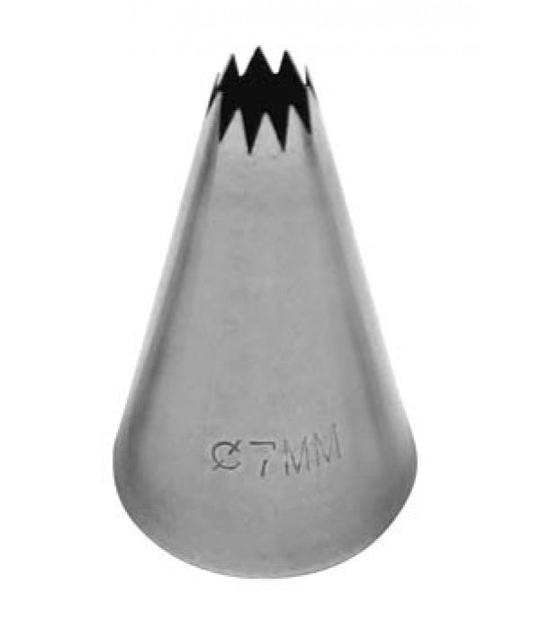 LOYAL French Star Pastry Tube No. 7 Stainless Steel