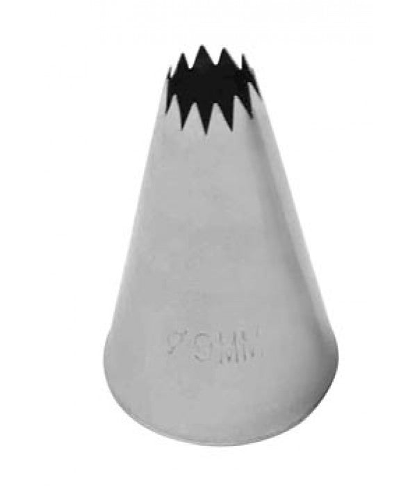 LOYAL French Star Pastry Tube No. 9 Stainless Steel