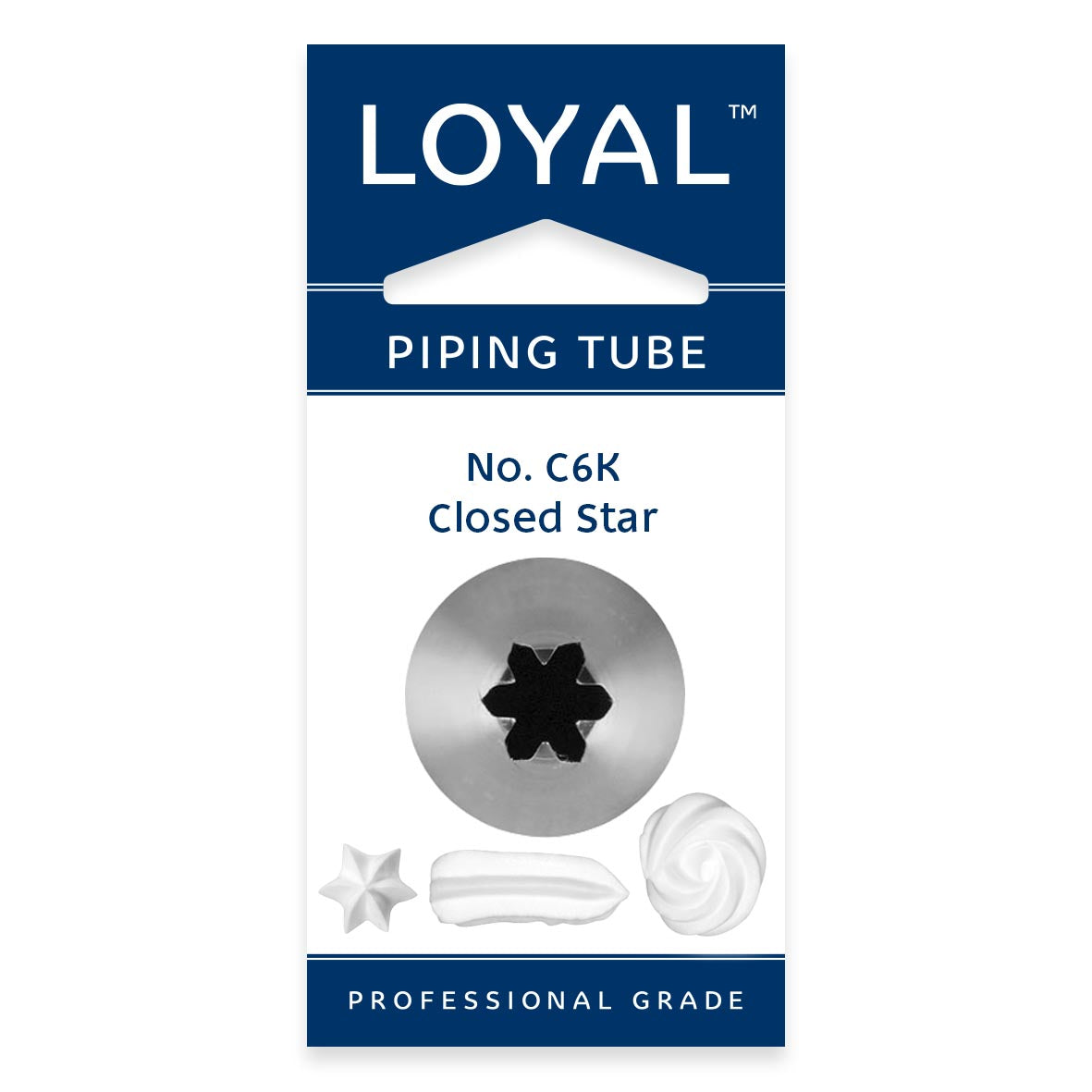 LOYAL Piping Tip No. C6K Stainless Steel