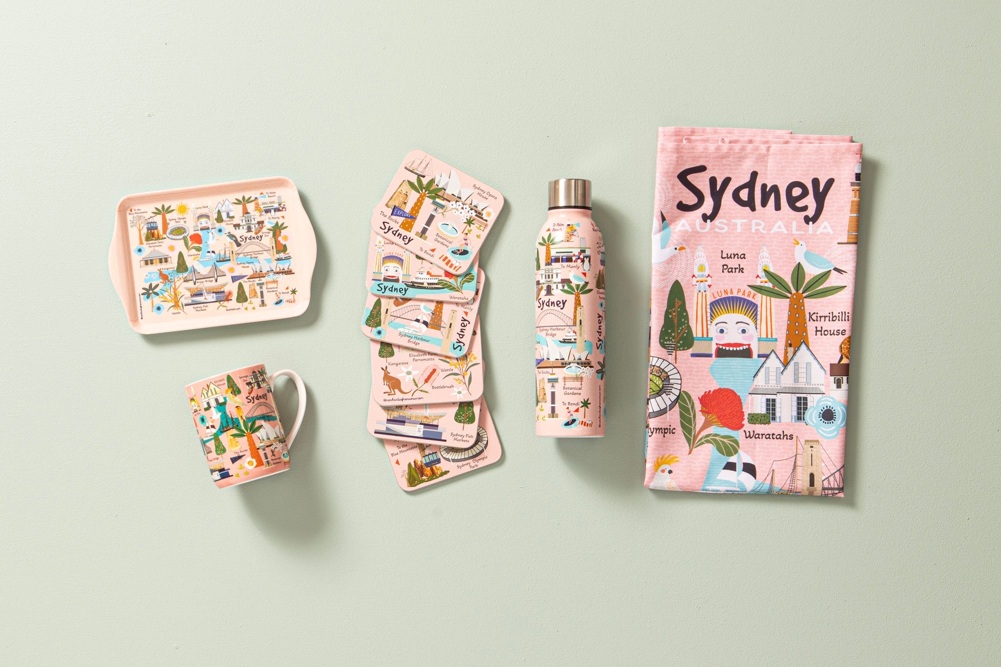 Ashdene Land Down Under Sydney Drink Bottle