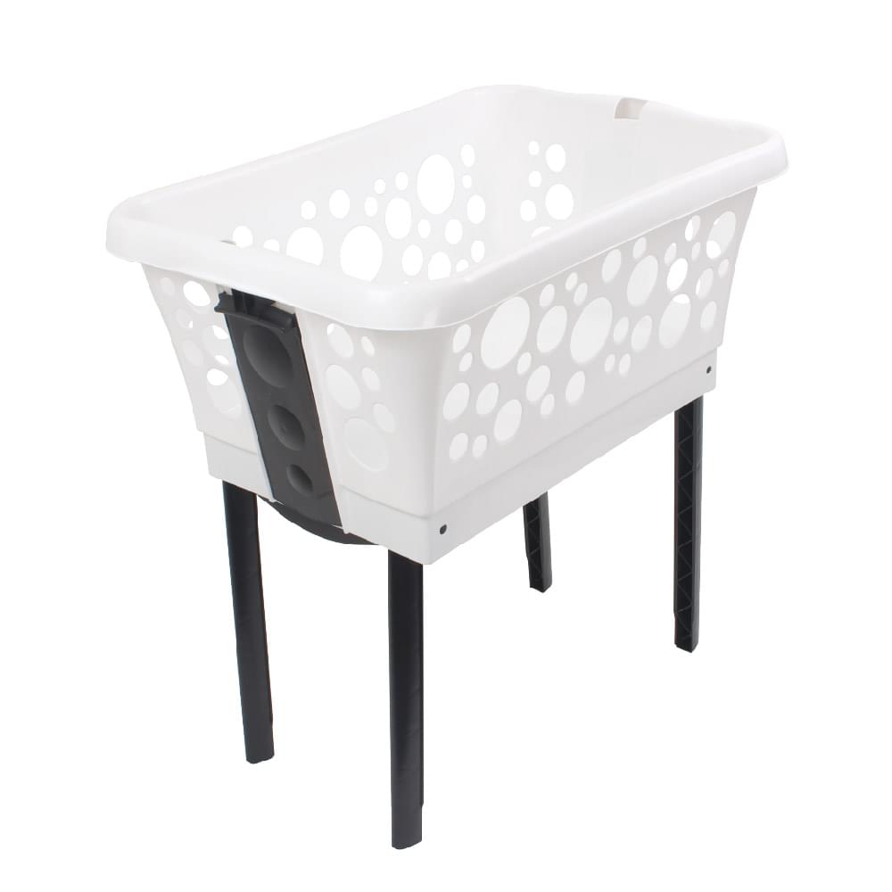 White Magic Laundry Basket On Legs