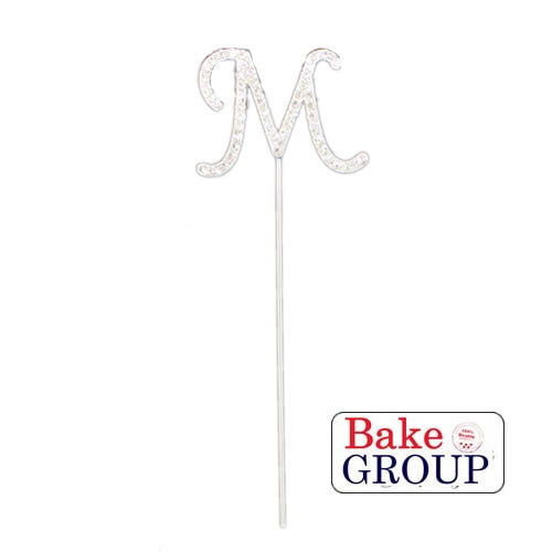 Bake Group Diamante Letter M 4cm