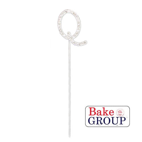 Bake Group Diamante Letter Q 4cm