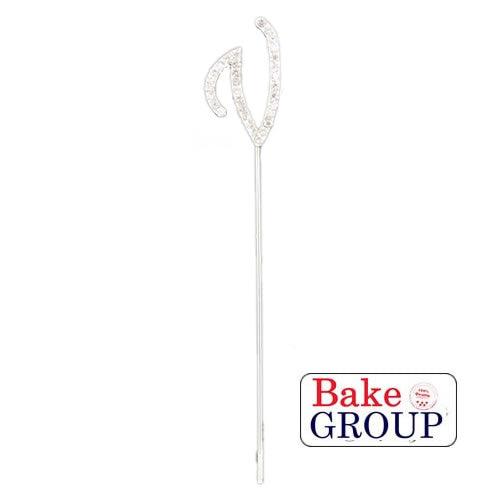 Bake Group Diamante Letter V 4cm