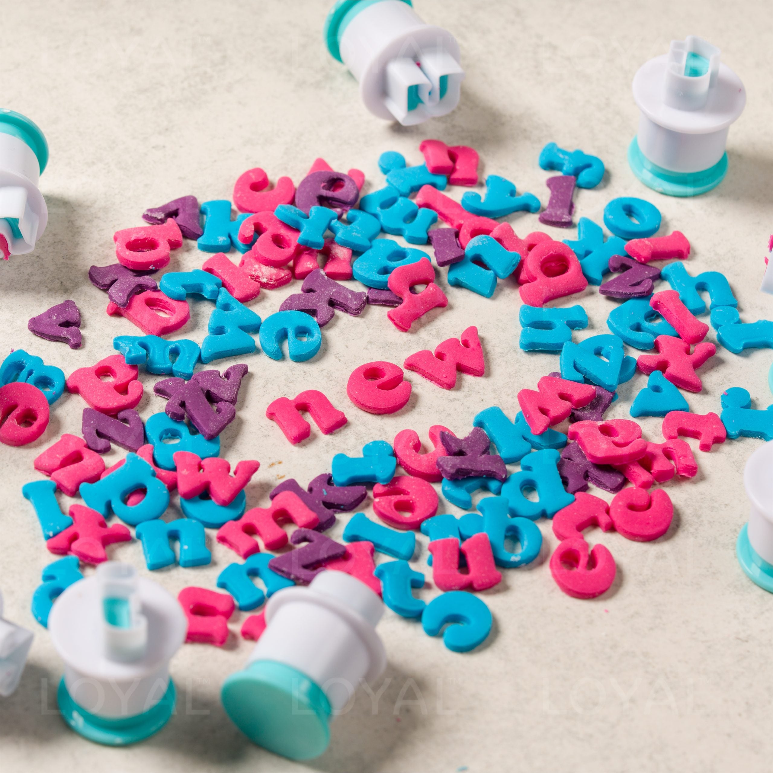 LOYAL Alphabet Cutter Set Upper Case Mini 26 Piece
