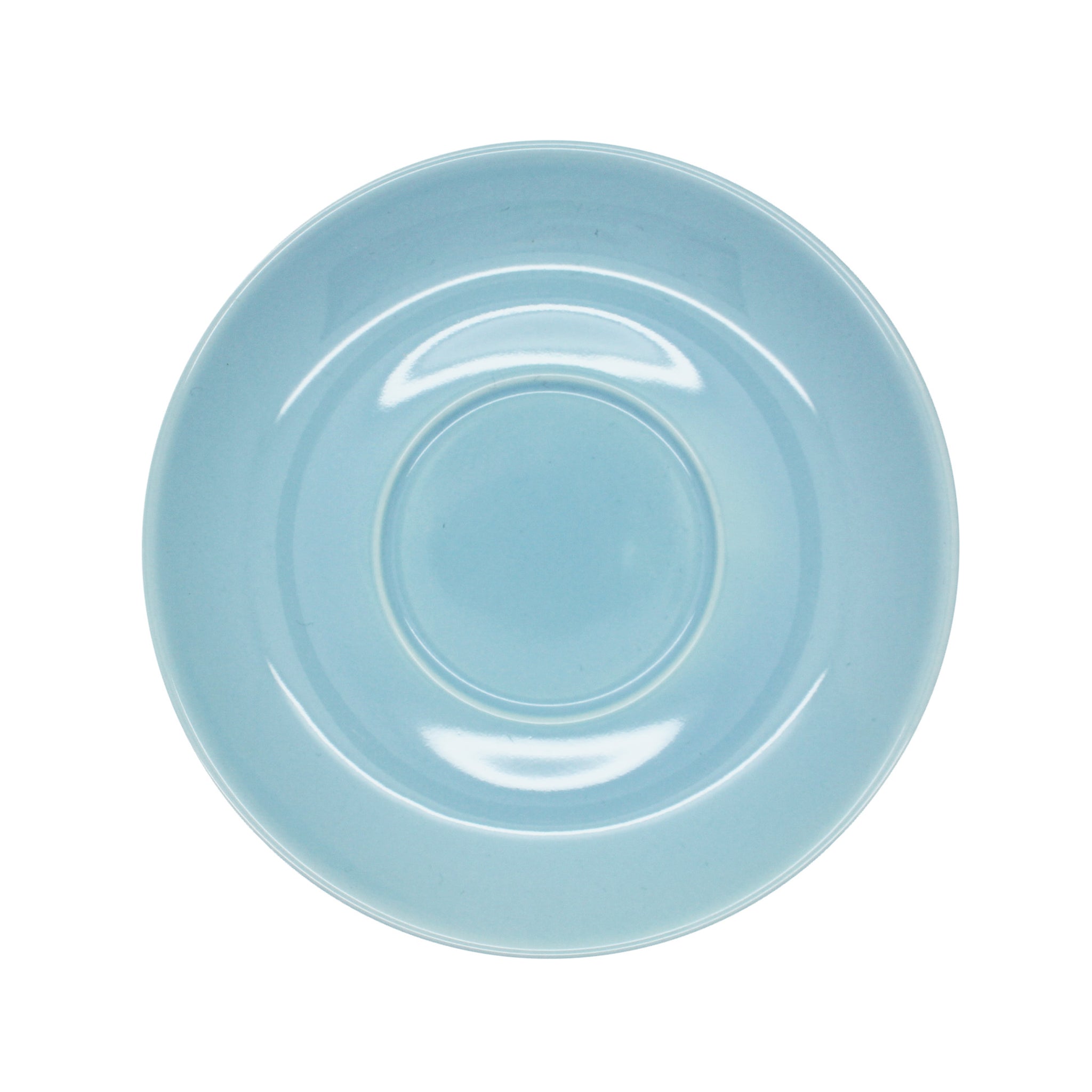 Incafe Pastel Blue Bowl Cappuccino Saucer 6 Piece