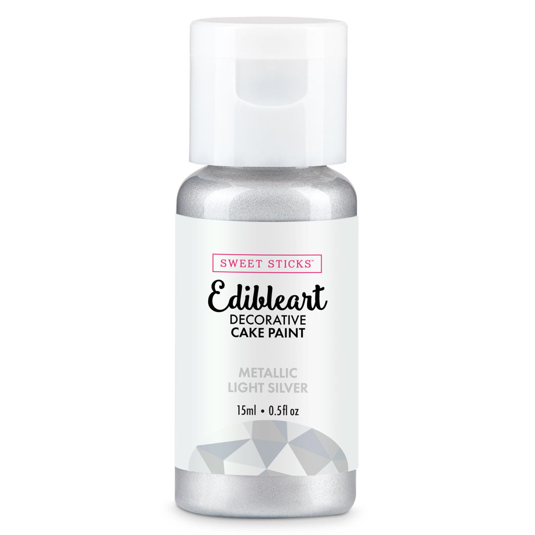 SWEET STICKS Metallic Edibleart Paint - Light Silver