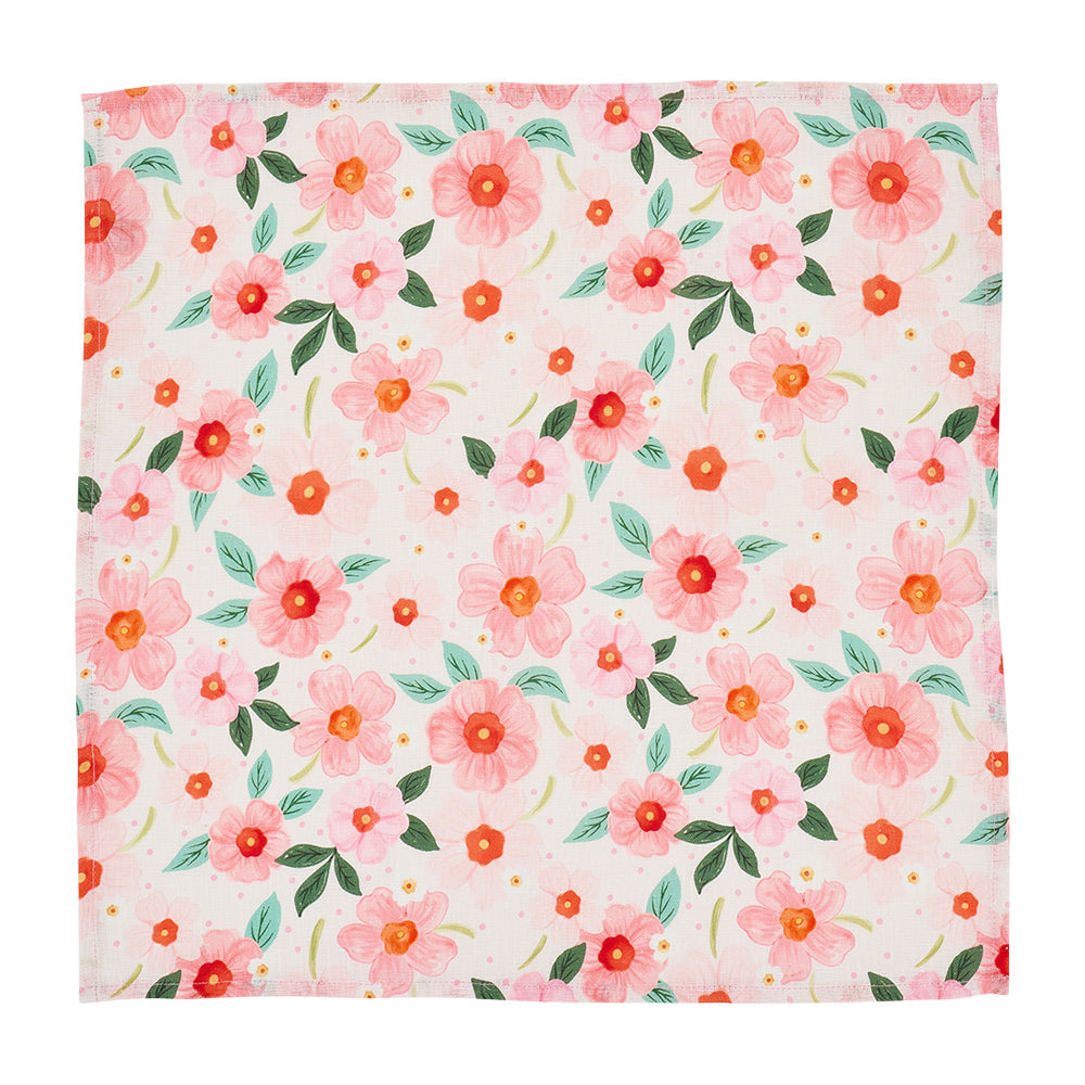 Annabel Trends Linen Napkin Set Meadow Blush
