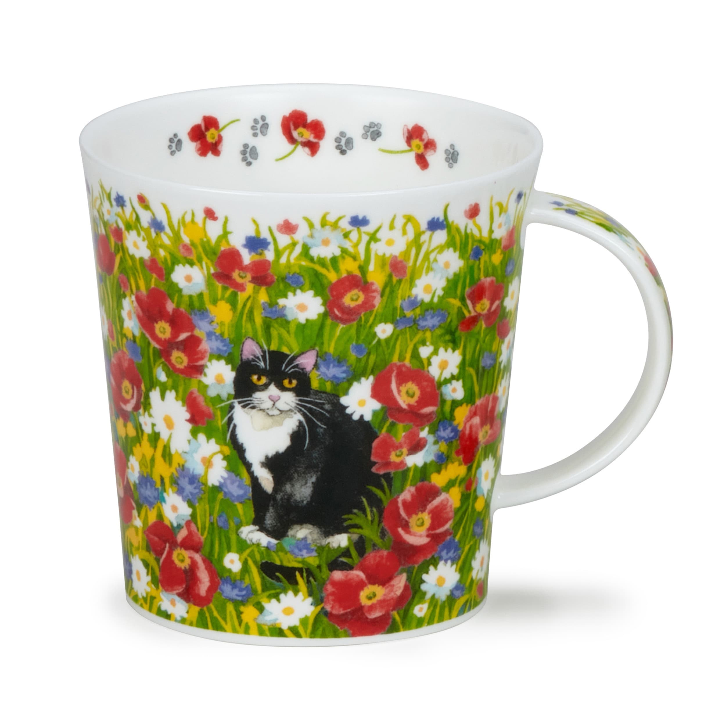 Dunoon Lomond Garden Cats Black & White Mug 320ml
