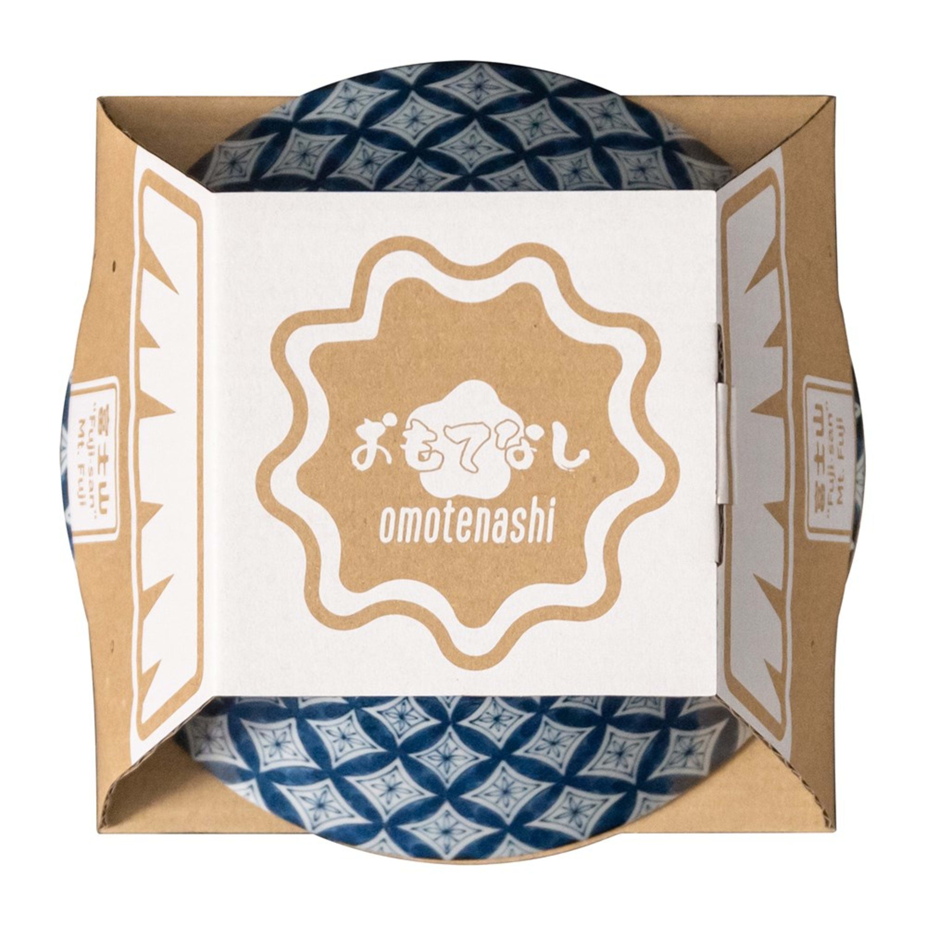 Omotenashi Hana Shippou Sorigatadon Bowl 19x9.3cm Gift Set