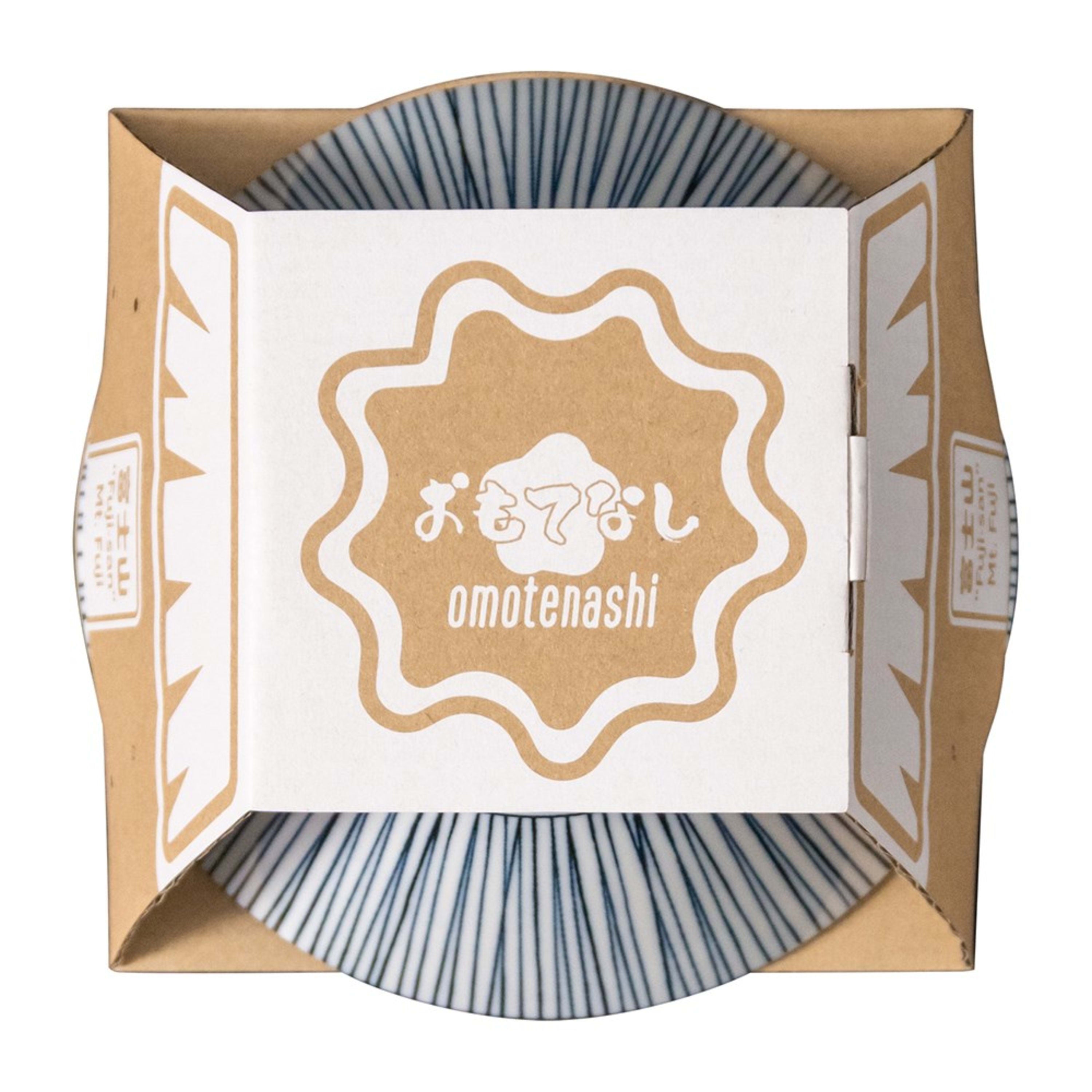 Omotenashi Hoso Tokusa Sorigatadon Bowl 19x9.3cm Gift Set