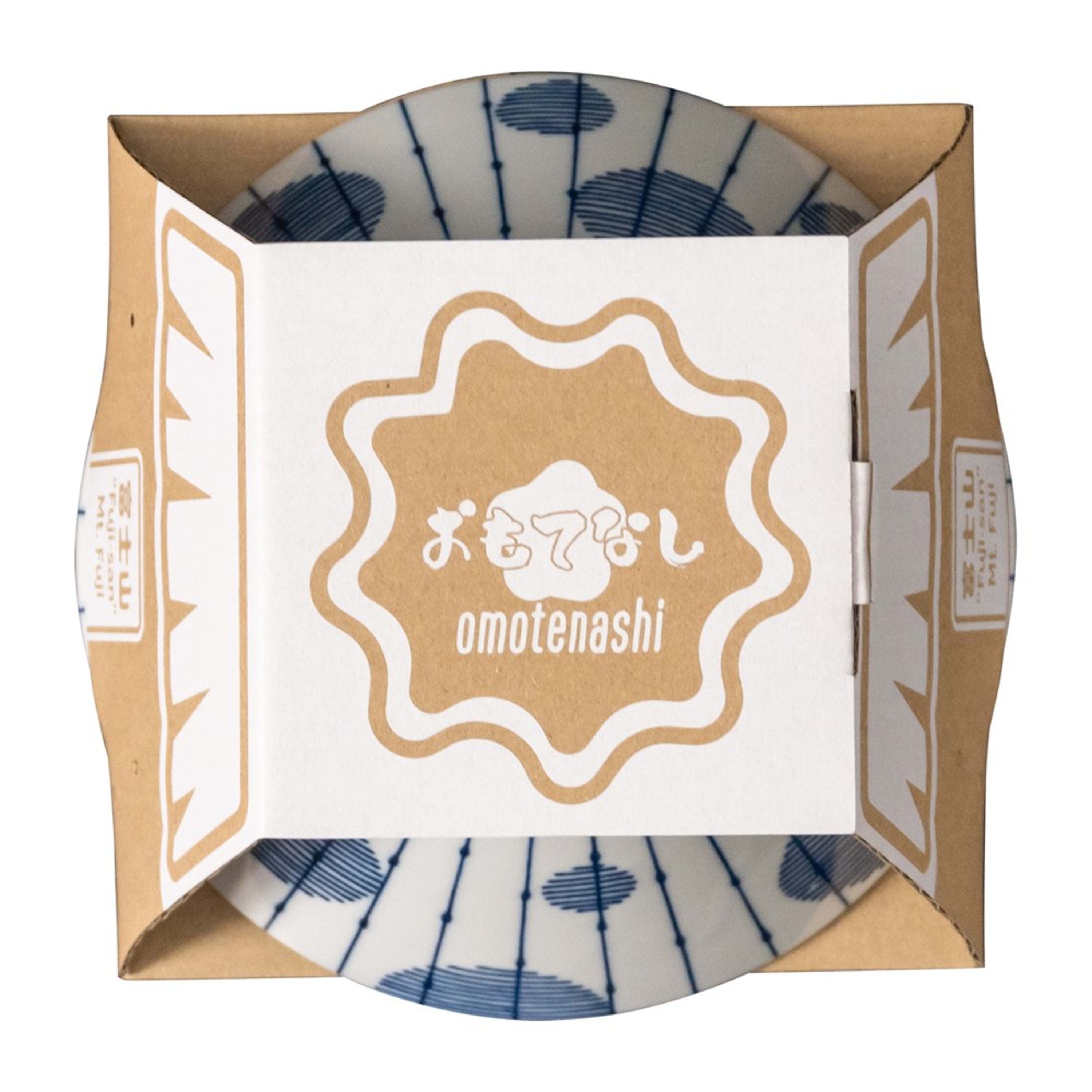 Omotenashi Mizutama Tokusa Sorigatadon Bowl 19x9.3cm Gift Set