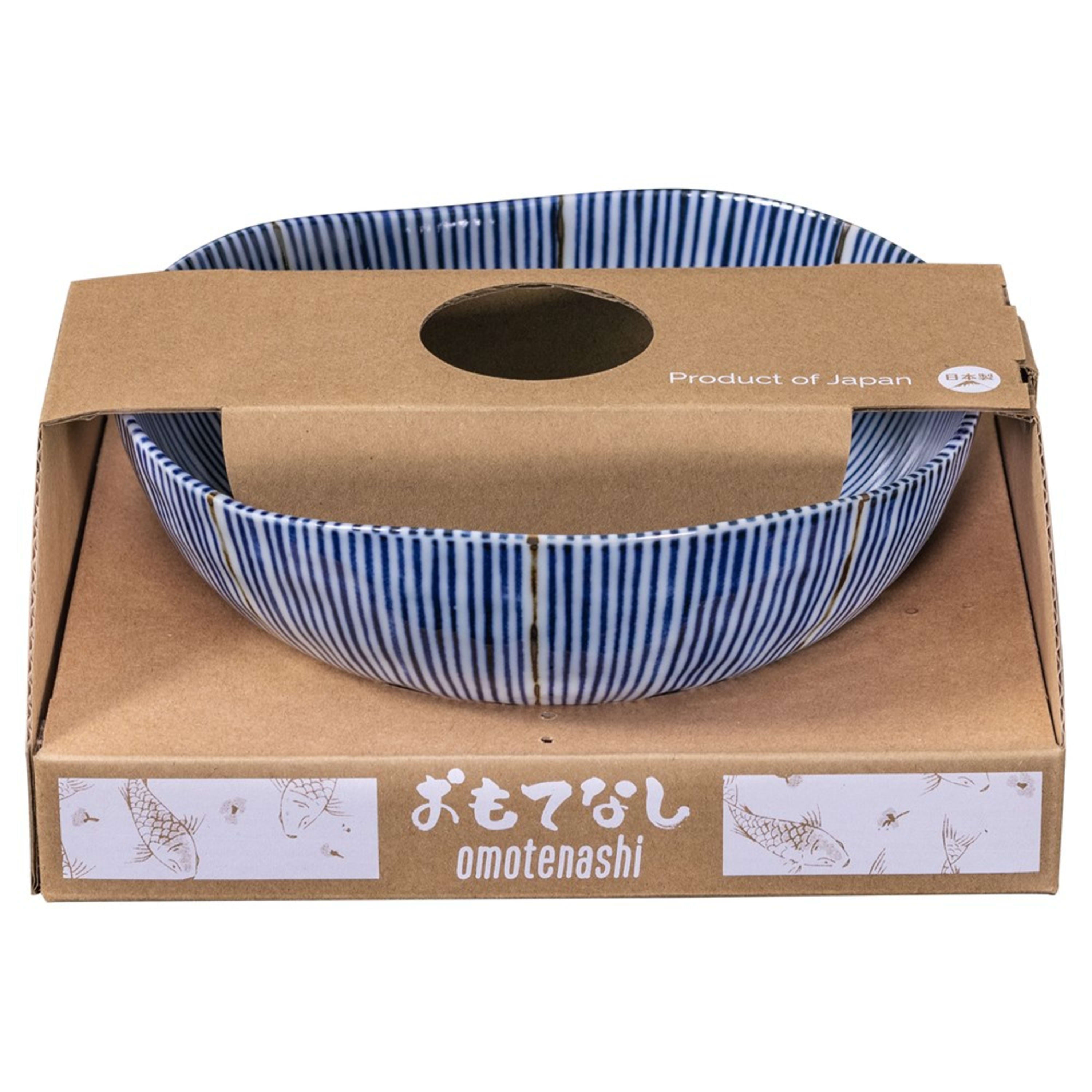 Omotenashi Some Tokusa Serving Bowl 20.5x7.5cm Gift Set