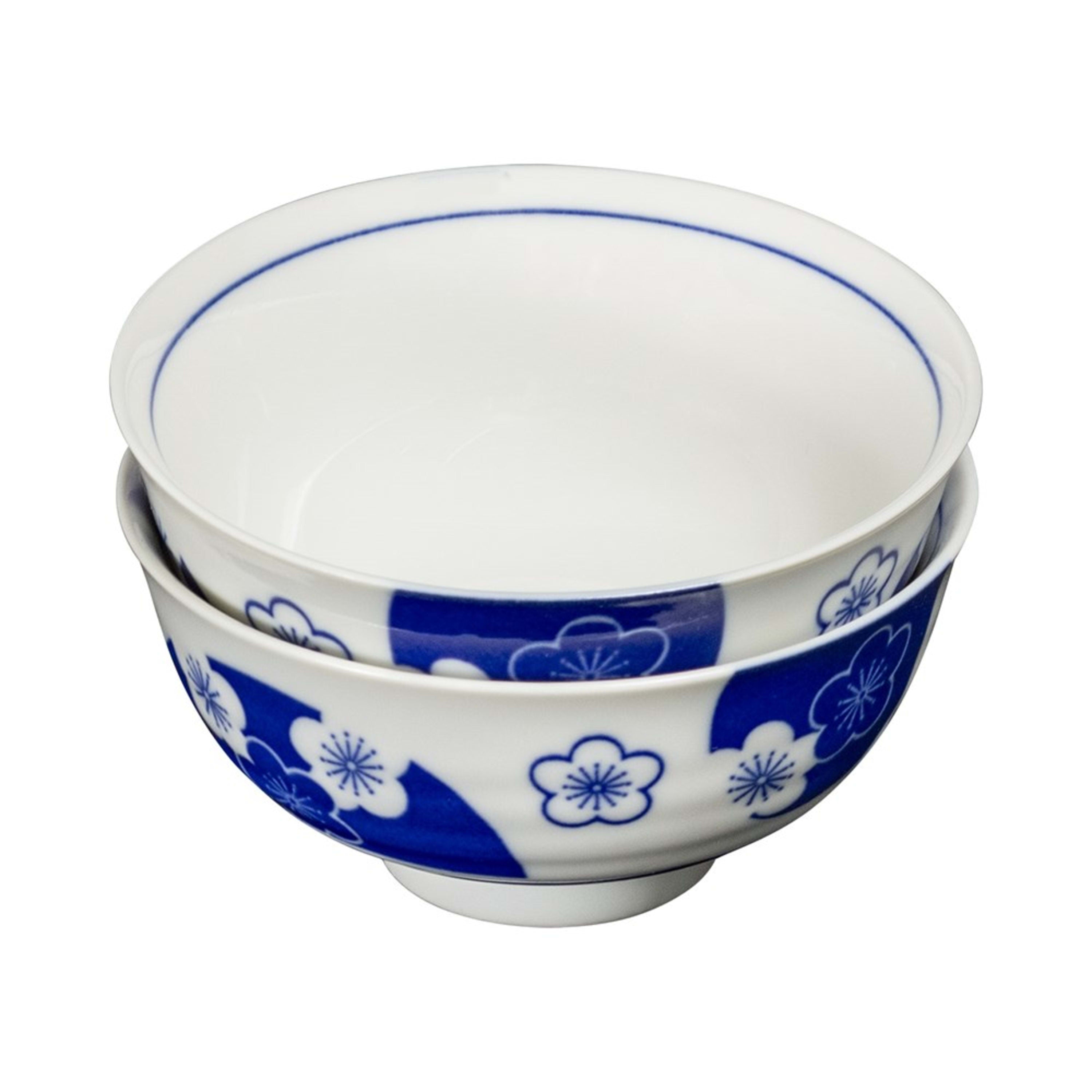 Omotenashi Fortune Plum 2 Piece Bowl Set 11.5x5.8cm
