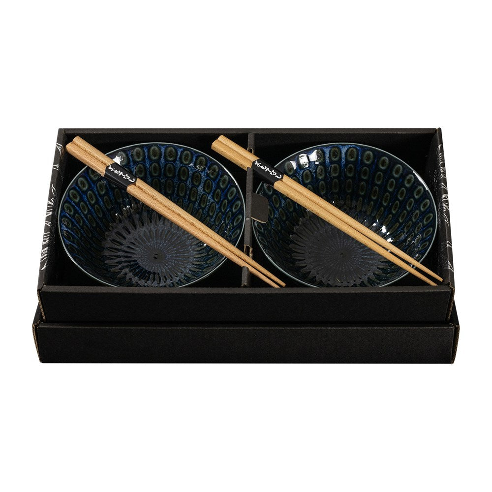 Omotenashi Croko Tokusa Navy Gift Set for Two