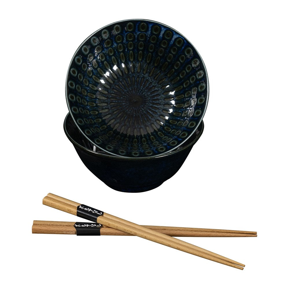 Omotenashi Croko Tokusa Navy Gift Set for Two