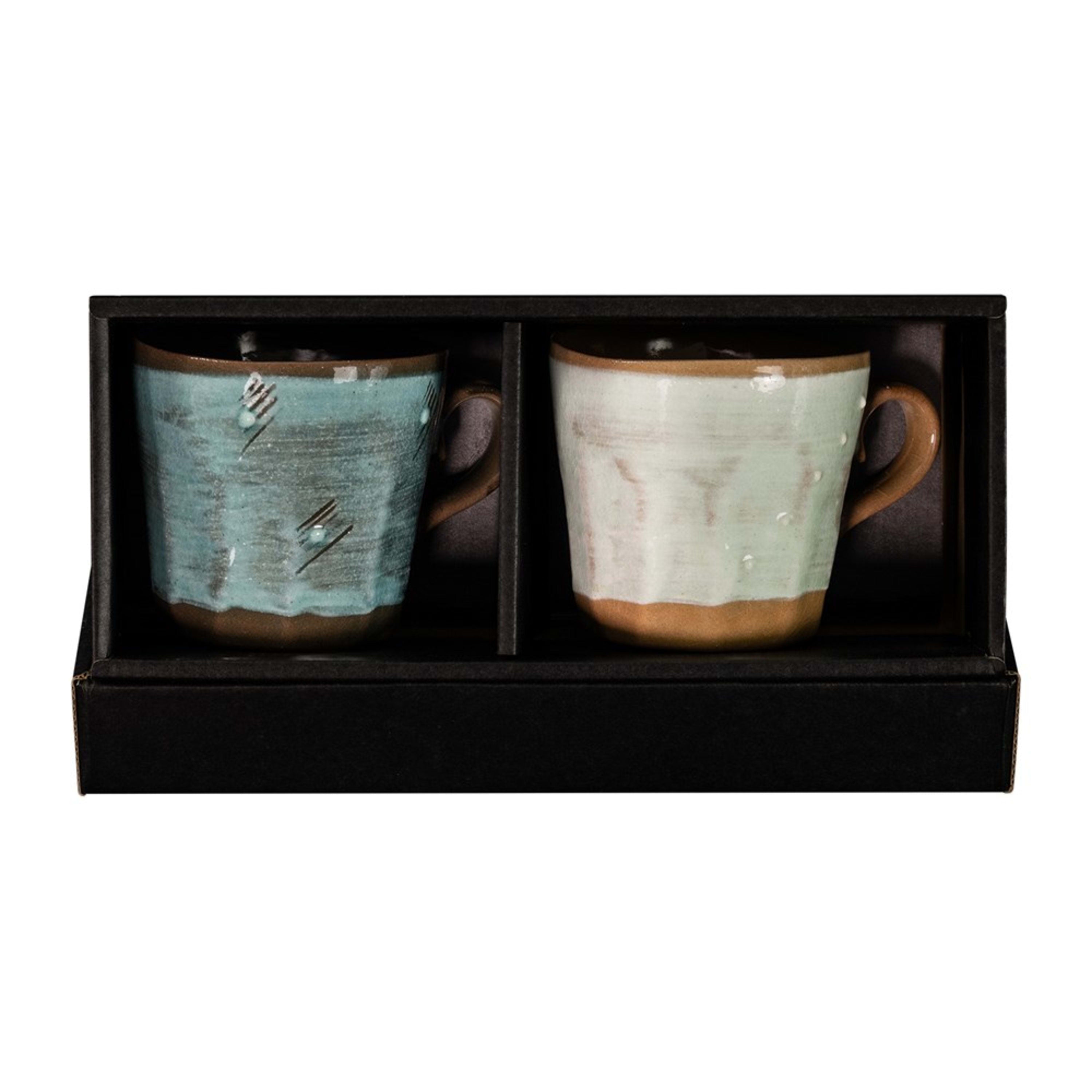 Omotenashi Youhen Glaze 2 Piece Mug Set 9x8.5cm