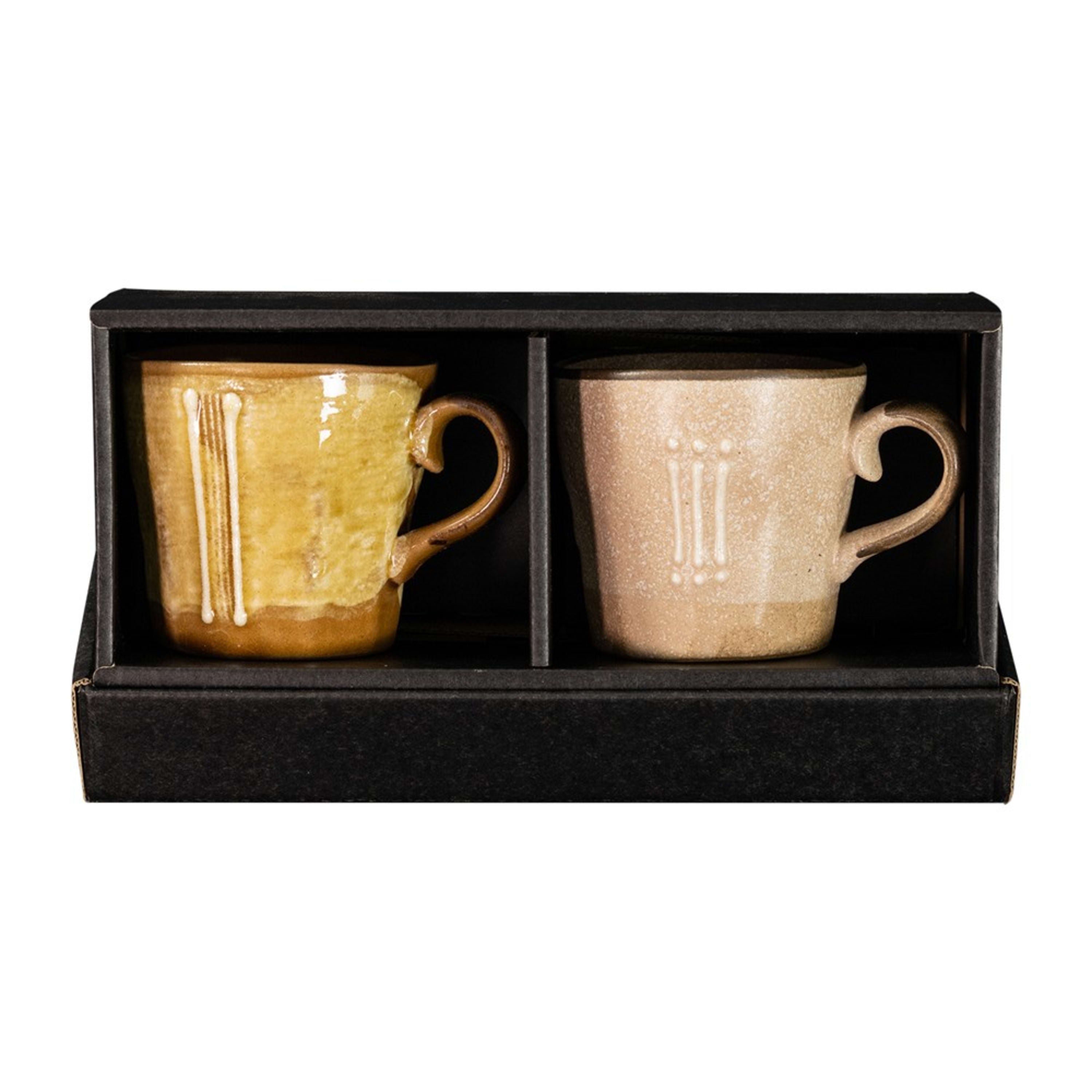 Omotenashi Youhen Earthen 2 Piece Mug Set 9x8.5cm